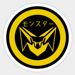 Monster In Yellow 2 Sticker